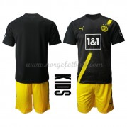 BVB Borussia Dortmund Barn 2020-21 Draktsett Fotball Bortedrakter Kortermet..